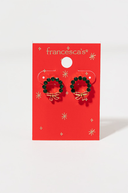 Sandra Glass Wreath Stud Earrings