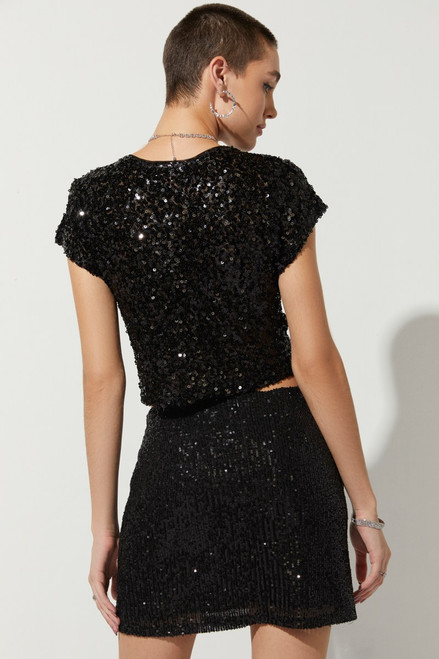 Danielle All Over Sequin Mini Skirt