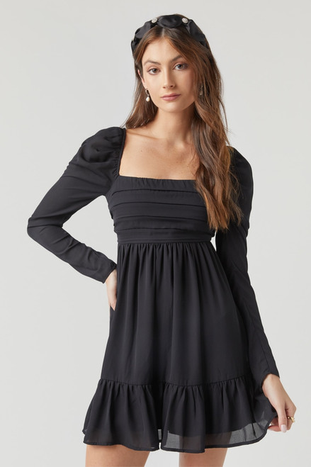 Lettie Pleated Babydoll Dress