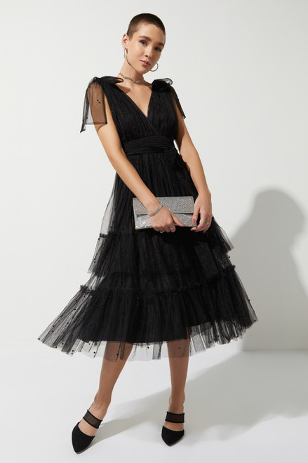 Brooke Tulle Tiered Midi Dress