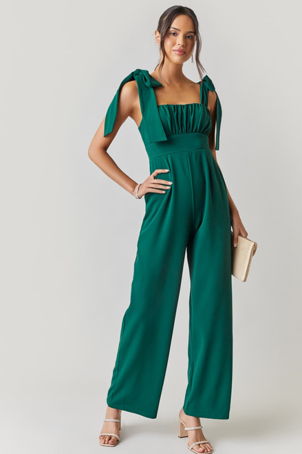 Alani Scuba Tie Strap Jumpsuit