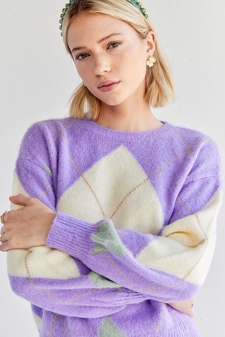 Marianne Argyle Crewneck Pullover