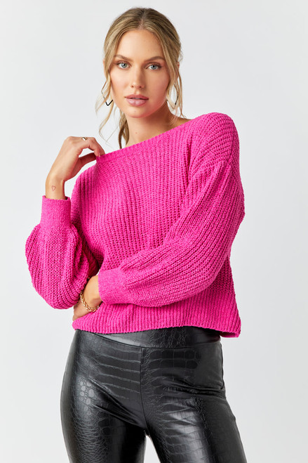 Alison Lace Up Pullover Sweater