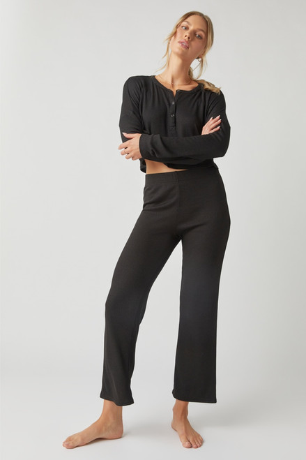 Lili Ribbed Knit Pattern Sweatpants