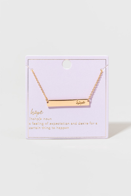 Ridley Hope Engraved Necklace