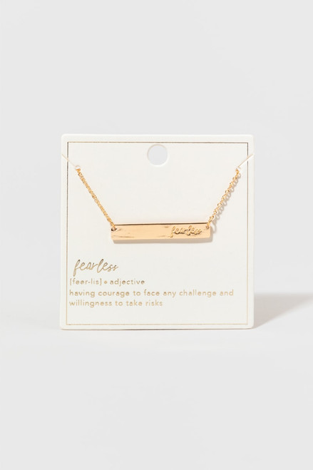 Ridley Fearless Engraved Necklace