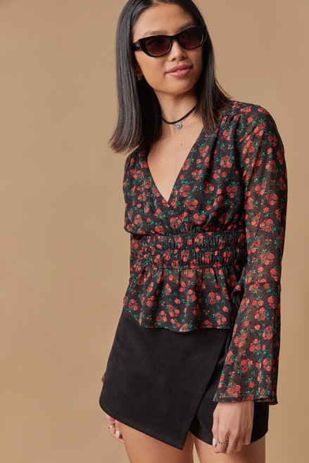 Heather Ditsy Floral Blouse