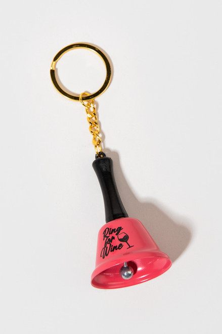 Ring For Wine Keychain Bell