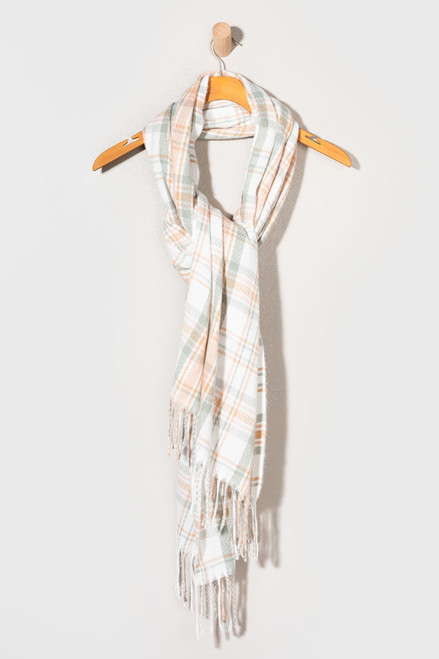 Karlene Light Plaid Scarf