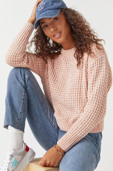 Max Chenille Waffle Crewneck Pullover