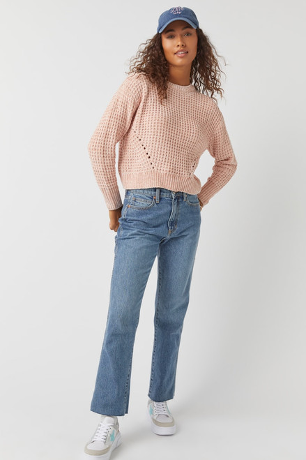 Max Chenille Waffle Crewneck Pullover