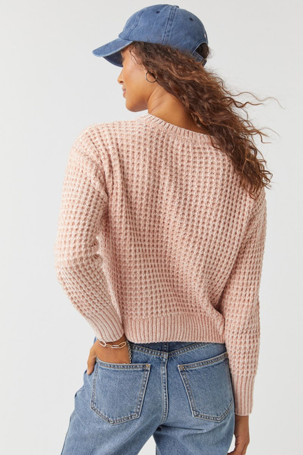 Max Chenille Waffle Crewneck Pullover