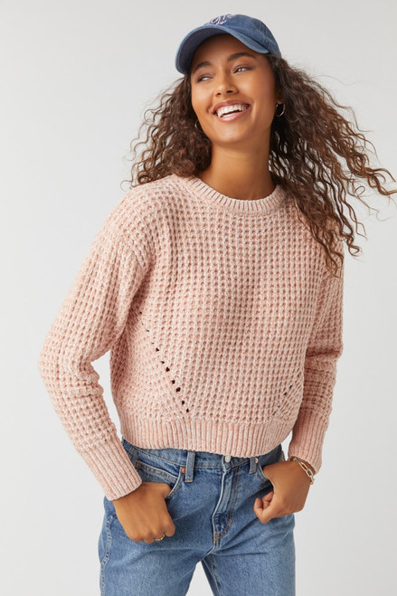 Max Chenille Waffle Crewneck Pullover