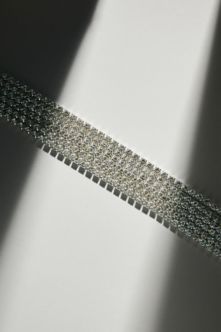Luxe Silver Plated Triple Strand Cupchain Necklace