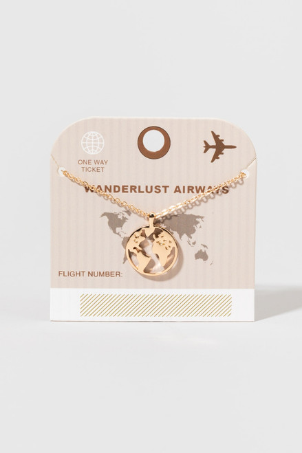 Carissa Globe Wanderlust Necklace