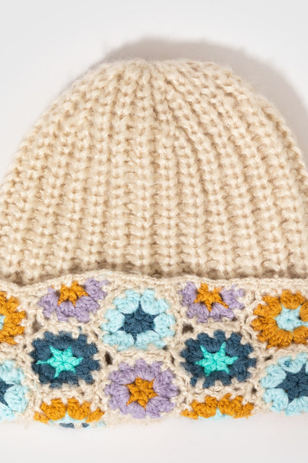 Cynthia Crochet Cuff Beanie