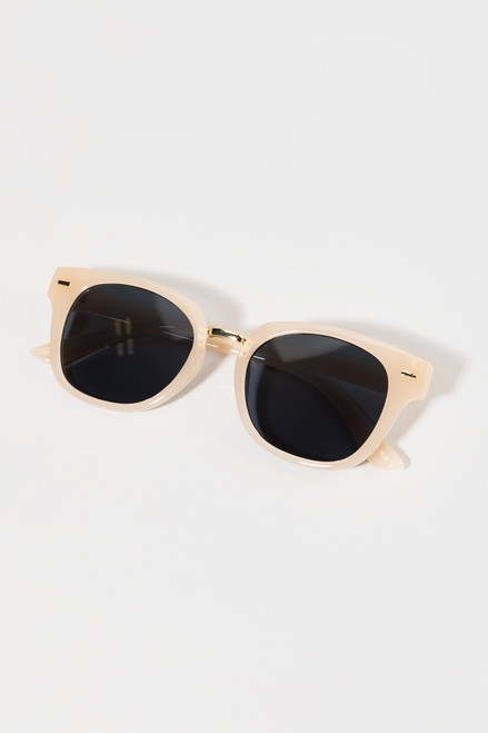 Christele White Sunglasses