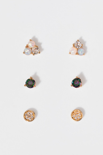 Alicia Gemstone Earring Set