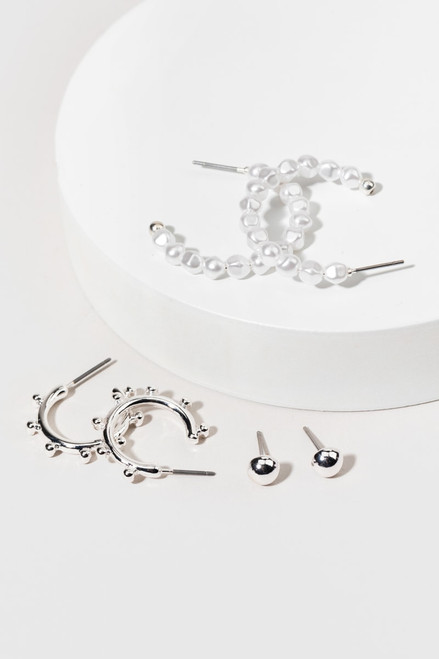Emmaline Pearl Earrings Set