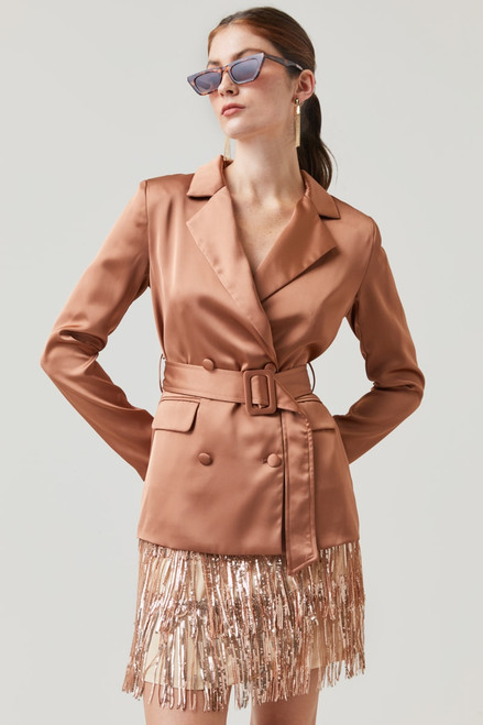 Camille Tie Waist Tailored Blazer