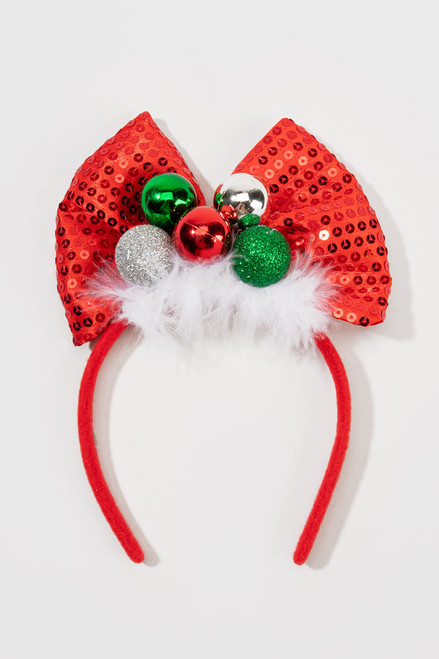 Jenelle Hairband Bow With Ornaments