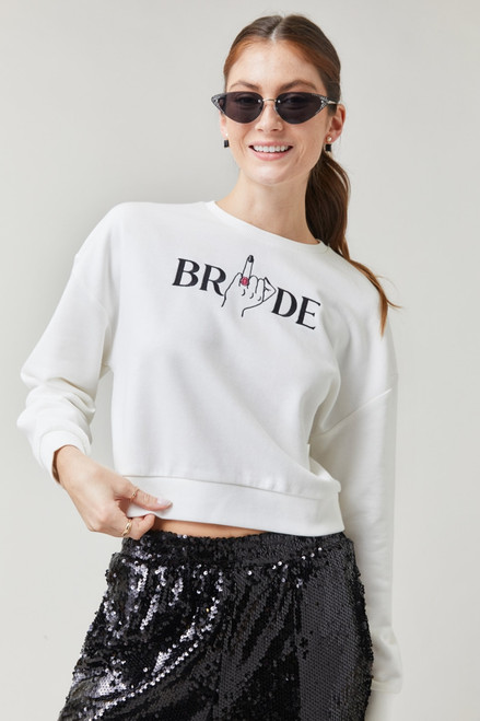 Bride Crewneck Graphic Sweatshirt