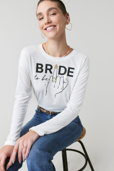 Bride To Be Long Sleeve Graphic Tee