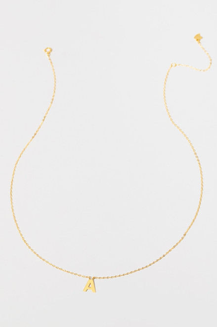 Demi Fine Gold Plated Initial Pendant Necklace