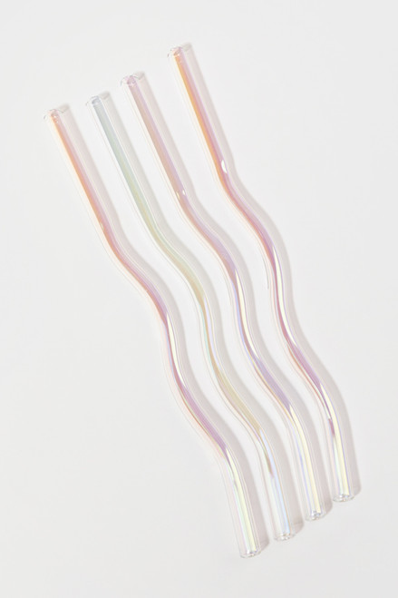 Wavy Glass Straws