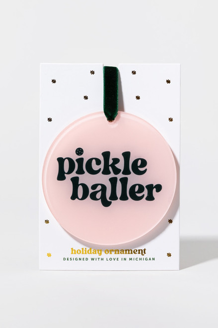 Pickleballer Acrylic Ornament