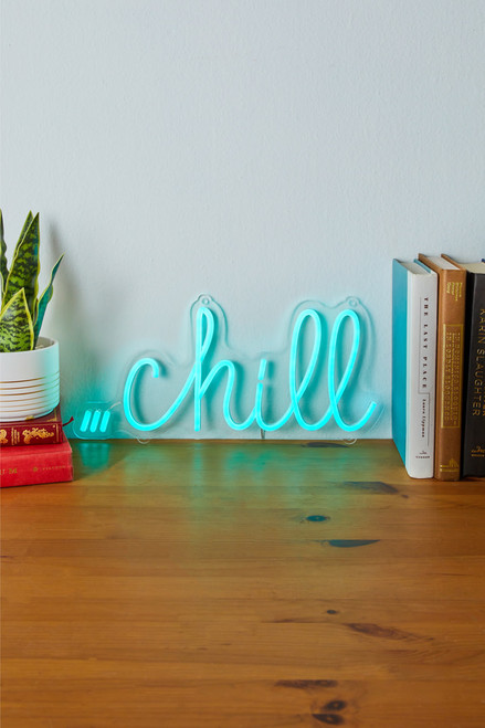 Chill Blue Neon Sign