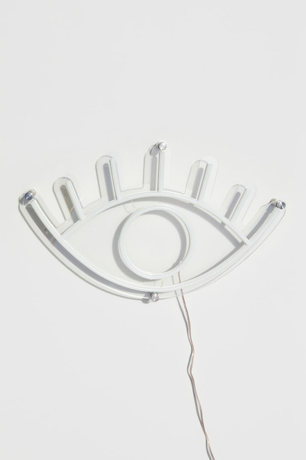 Eye White Neon Sign