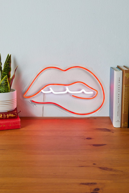 Lips Red Neon Sign