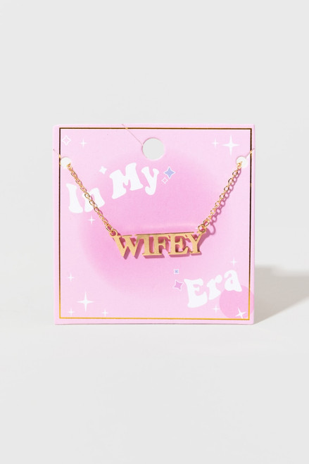 In My Wifey Era Boxed Carded Necklace