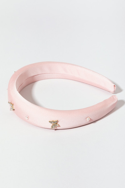 Mattie Padded Pink Butterfly Headband