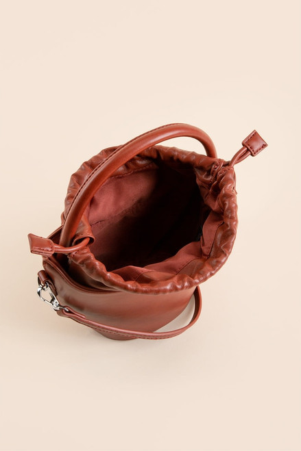 Kaia Drawstring Bucket Bag