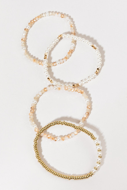 Ethel Pearl Bead Bracelet Set