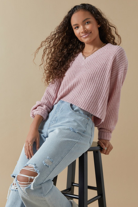 Linnaea V Neck Soft Pullover