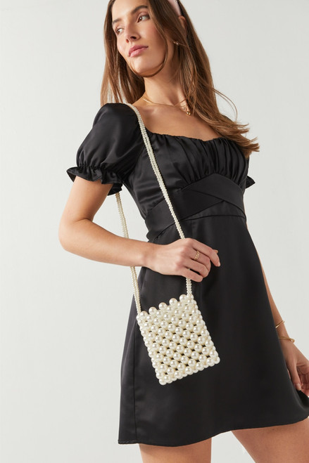 Stefanie Pearl Mini Handbag