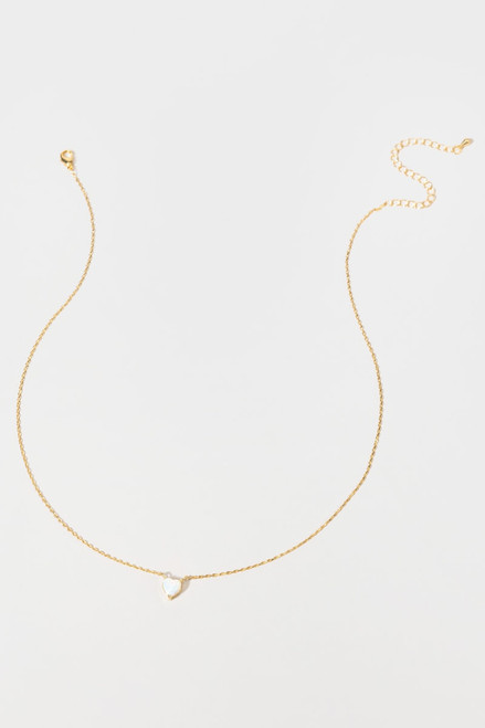 Janice Opal Pendant Golden Chain Necklace