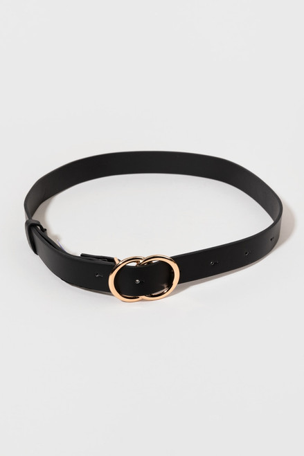 Stephania Gold Circle Buckle Belt