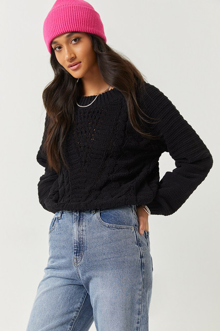 Laurie Knit Chenille Pullover Sweater
