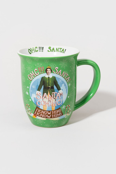 Elf Santa Is Coming OMG Mug