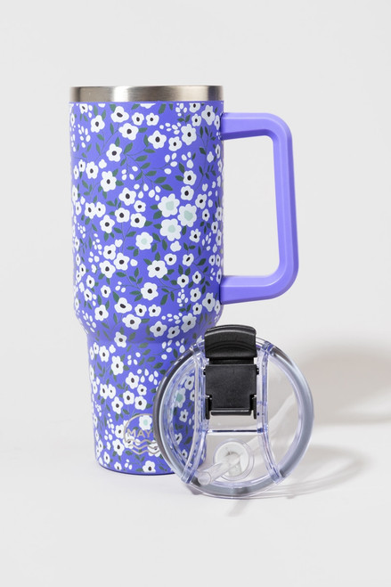 Stainless Ditsy Floral Mug