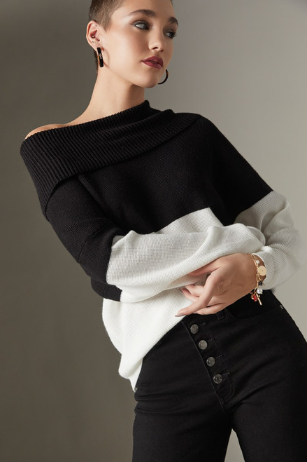 Charlene Cowl Neck Waffle Pullover