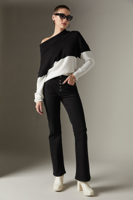 Charlene Cowl Neck Waffle Pullover