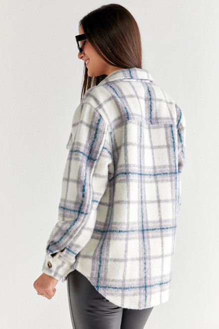 Haylee Front Pocket Plaid Shacket