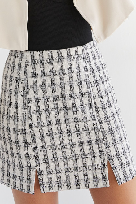 Angela Tweed Mini Skirt