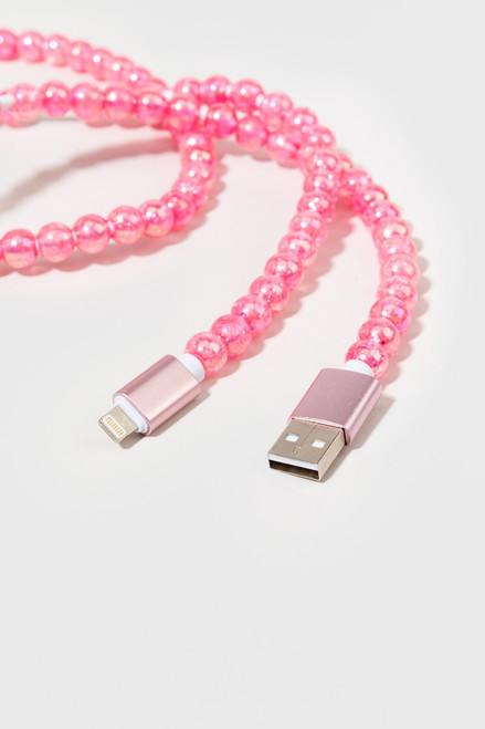 Crackle Beaded Charging Cable