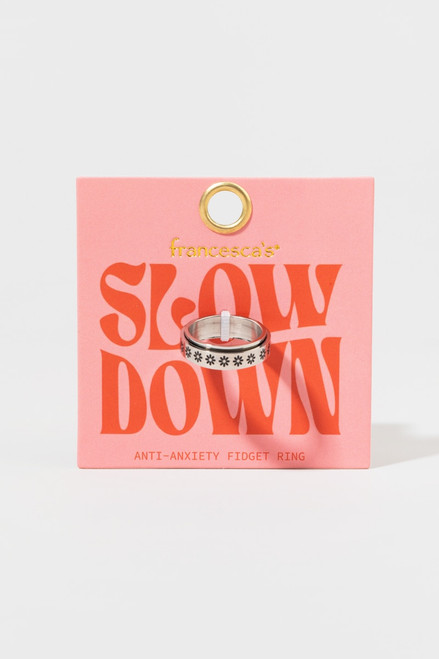 Slow Down Box Carded Fidget Ring